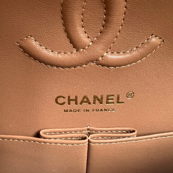 —SOLD—CHANEL SMALL CLASSIC CARAMEL - Picture 7 of 10